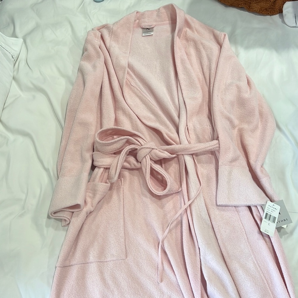 Soft pink robe